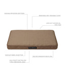 PAIKKA Ortopædisk Kølemadras – Selvkølende Komfort Uden Gel - TAUPE 80×60 CM