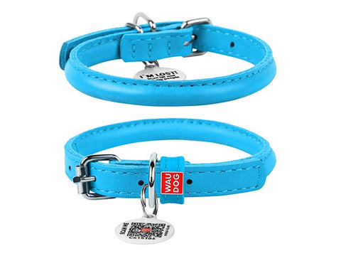 Læder Halsbånd - Rundsyet