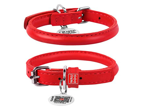 Læder Halsbånd - Rundsyet