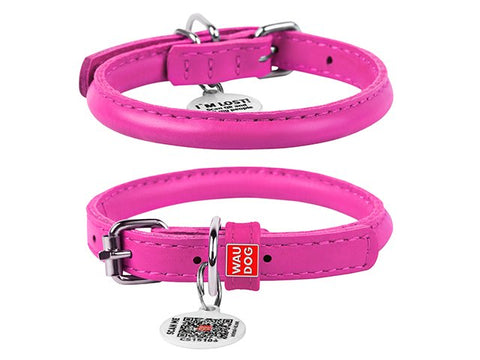 Læder Halsbånd - Rundsyet