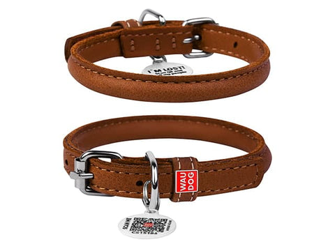 Læder Halsbånd - Rundsyet