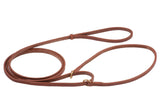 Flad læder martingale hundesnor