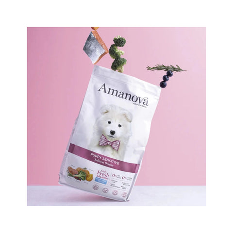 Amanova Luksus Laks Sensitive - Kornfrit hvalpefoder - 7 kg
