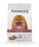 Amanova Luksus Laks Sensitive - Kornfrit voksen hundefoder til små hunde - 7 kg