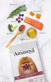 Amanova Luksus Laks Sensitive - Kornfrit voksen hundefoder til små hunde - 7 kg