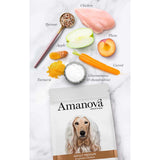 Amanova Udsøgt Kylling - Voksen hundefoder til mellemstore hunde - 12 kg