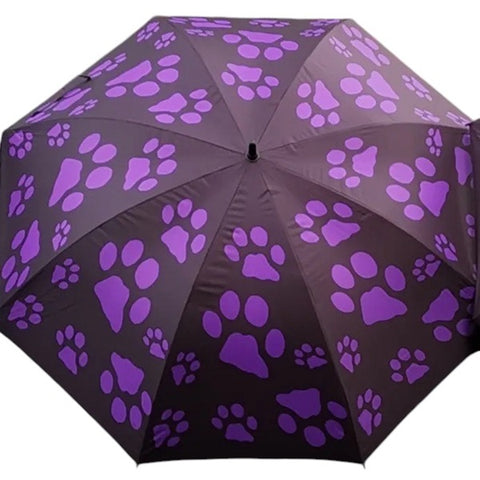 FORUDBESTILLING - Paraply/Parasol Milo sort med lilla poter sendes sent uge 33/ start uge 34