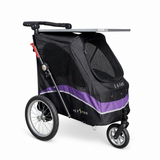 Petstro safari Stroller str. M INKL. trimbord & kopholder Lilla/sort Lastvægt max 30 kg