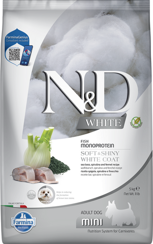 N&D White Dog Sea Bass.Spirulina