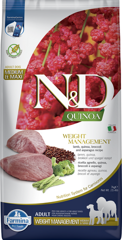 N&D Quinoa - Weight management -  Lam&Broccoli