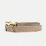Premium Læder hundesnor Beige