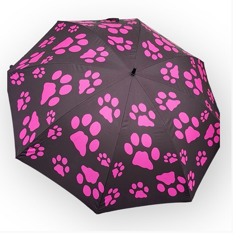 Paraply/Parasol Milo Sort-pink poter