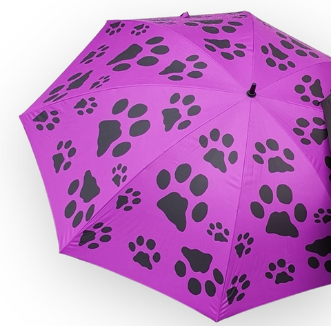 Paraply/Parasol Milo lilla med- sorte poter