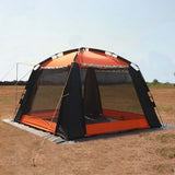 Udstillingstelt Easy up 3 x 3 m - orange/sort